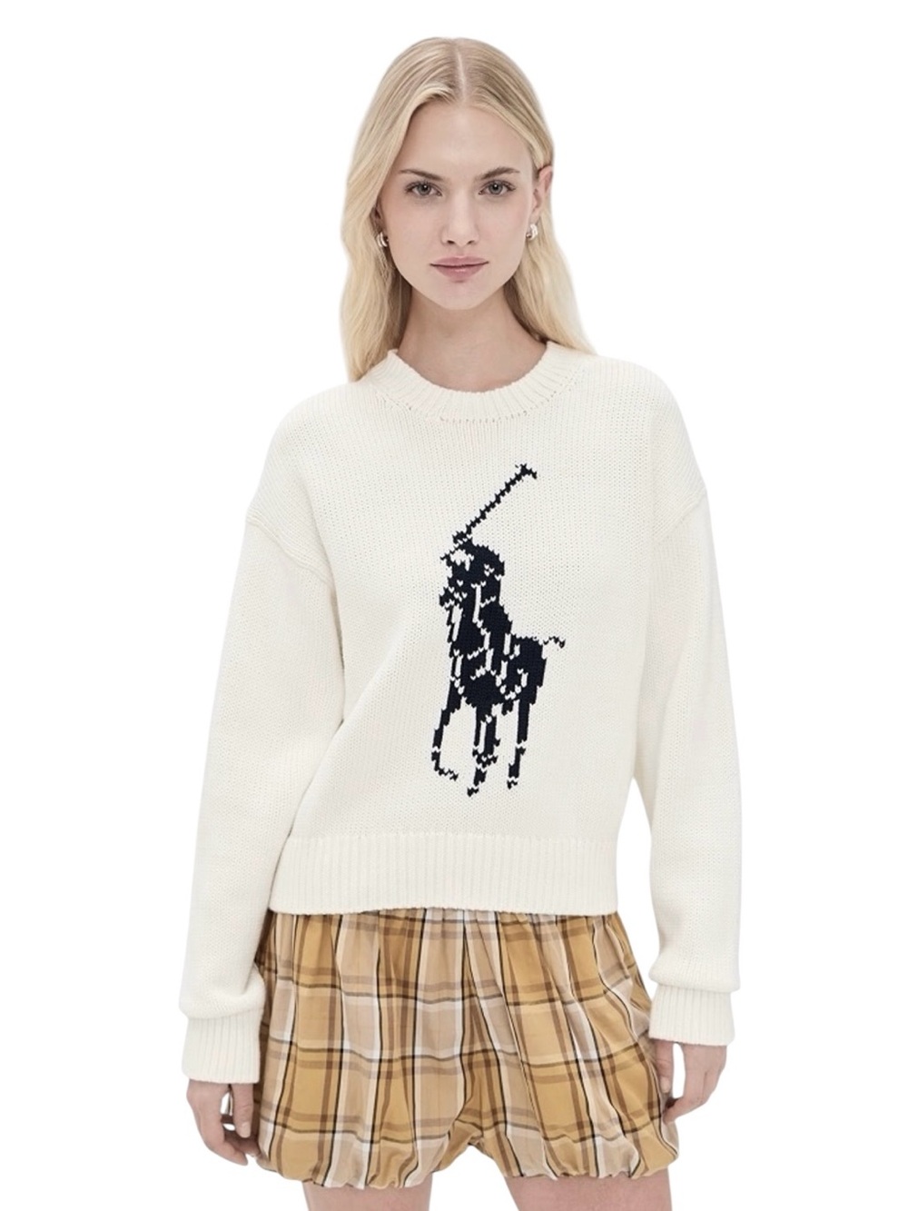 Polo Ralph Lauren Big Pony Instarsia Cotton Sweater